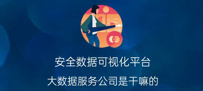 安全数据可视化平台 大数据服务公司是干嘛的？